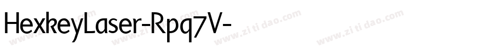 HexkeyLaser-Rpq7V字体转换
