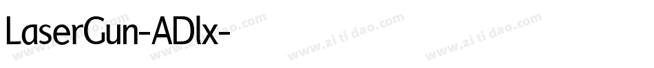 LaserGun-ADlx字体转换