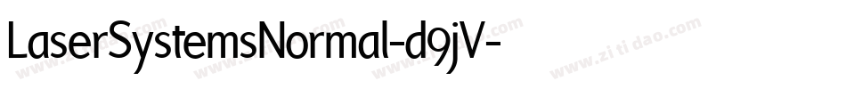LaserSystemsNormal-d9jV字体转换
