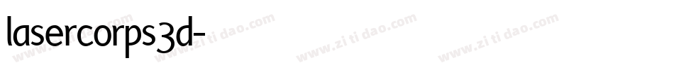 lasercorps3d字体转换