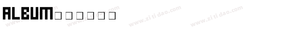 Album字体转换