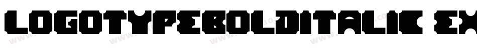 LogotypeBoldItalic-eXEO字体转换