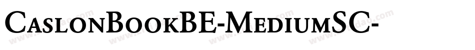 CaslonBookBE-MediumSC字体转换