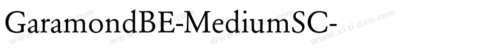 GaramondBE-MediumSC字体转换