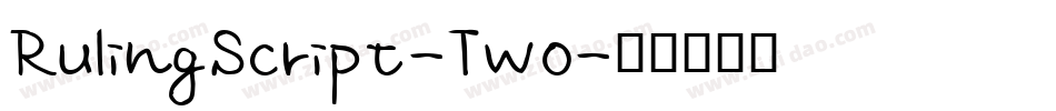 RulingScript-Two字体转换