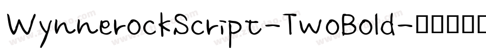 WynnerockScript-TwoBold字体转换