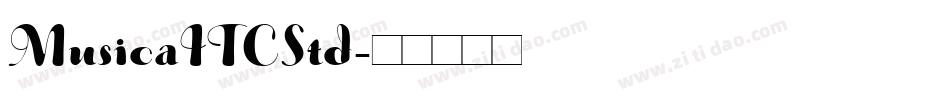 MusicaITCStd字体转换