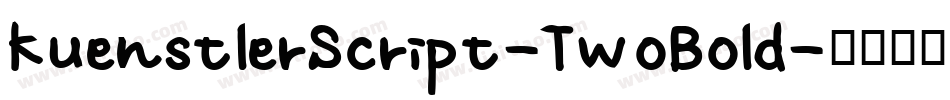 KuenstlerScript-TwoBold字体转换