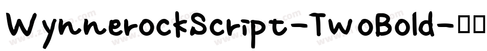 WynnerockScript-TwoBold字体转换