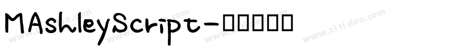 MAshleyScript字体转换