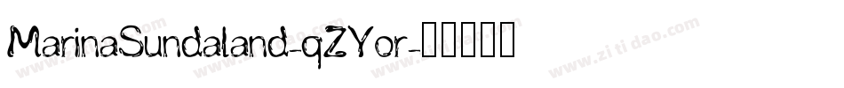 MarinaSundaland-qZYor字体转换