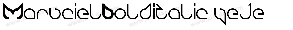 MarucielBoldItalic-yeje字体转换