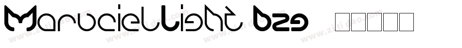 MarucielLight-BZG8字体转换