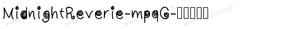 MidnightReverie-mpqG字体转换