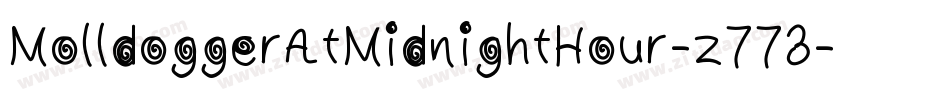 MolldoggerAtMidnightHour-z773字体转换