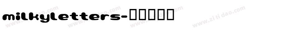 milkyletters字体转换