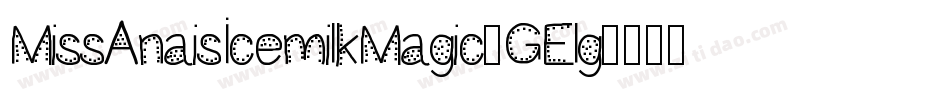 MissAnaisIcemilkMagic-GElg字体转换