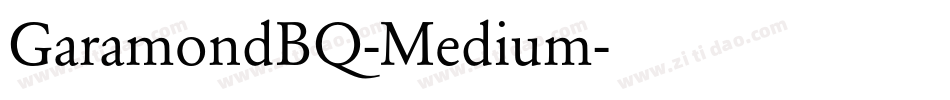 GaramondBQ-Medium字体转换