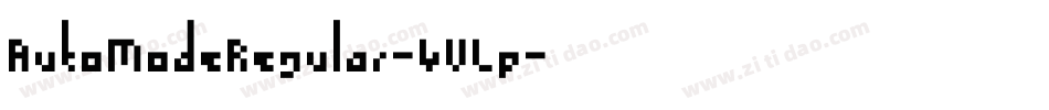 AutoModeRegular-4VLp字体转换