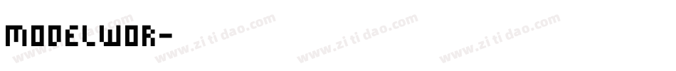 MODELWOR字体转换