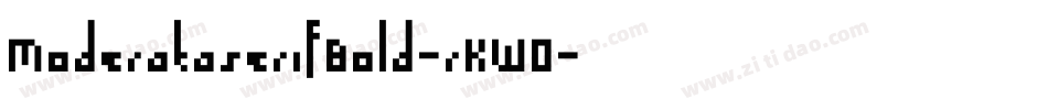 ModerataserifBold-rKWO字体转换