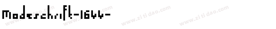 Modeschrift-1644字体转换