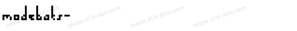 modebats字体转换
