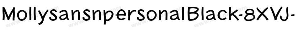 MollysansnpersonalBlack-8XVJ字体转换