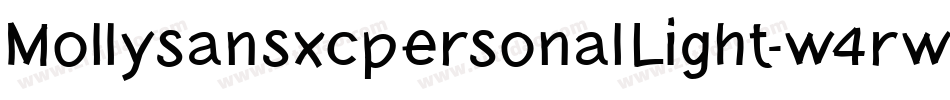 MollysansxcpersonalLight-w4rw字体转换
