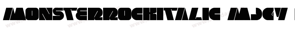 MonsterRockItalic-MjgY字体转换