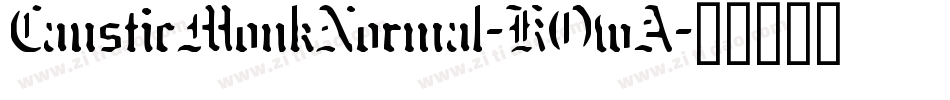 CausticMonkNormal-KOwA字体转换