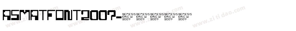 AsmatFont2007字体转换