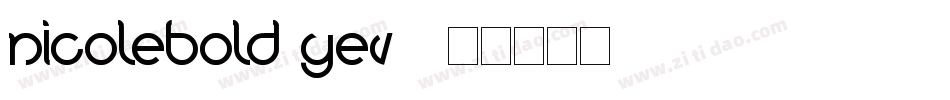 NicoleBold-yev5字体转换