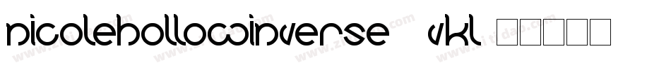 NicoleHollowInverse-1vKL字体转换