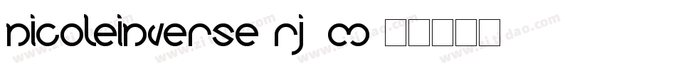 NicoleInverse-Rj6M字体转换