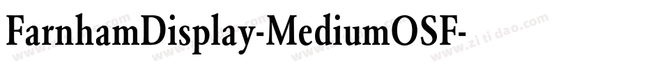 FarnhamDisplay-MediumOSF字体转换