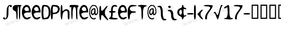 SpeedPhreakLeftalic-K7V17字体转换
