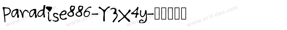 Paradise886-YzX4y字体转换