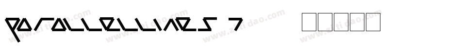 ParallelLines-J007字体转换