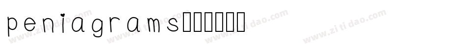 peniagrams字体转换