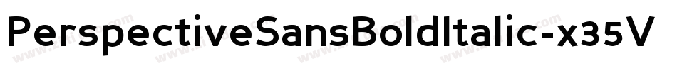 PerspectiveSansBoldItalic-x35V字体转换