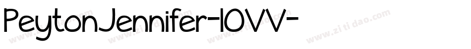 PeytonJennifer-lOVV字体转换