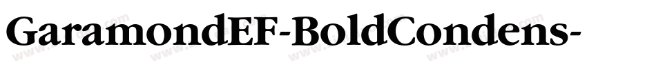 GaramondEF-BoldCondens字体转换
