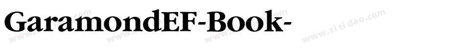 GaramondEF-Book字体转换