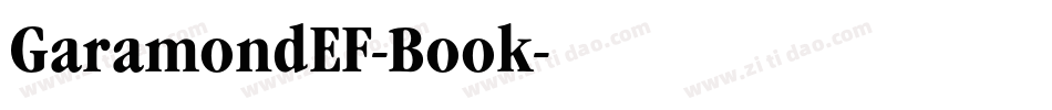 GaramondEF-Book字体转换