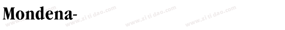 Mondena字体转换