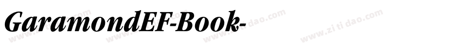 GaramondEF-Book字体转换