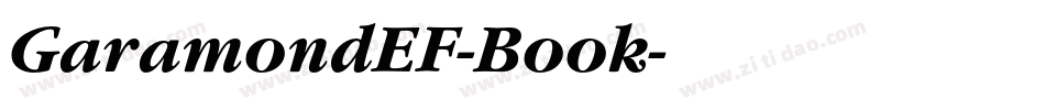 GaramondEF-Book字体转换