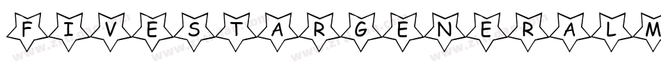 FiveStarGeneralMedium-67zx字体转换