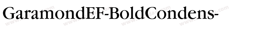 GaramondEF-BoldCondens字体转换